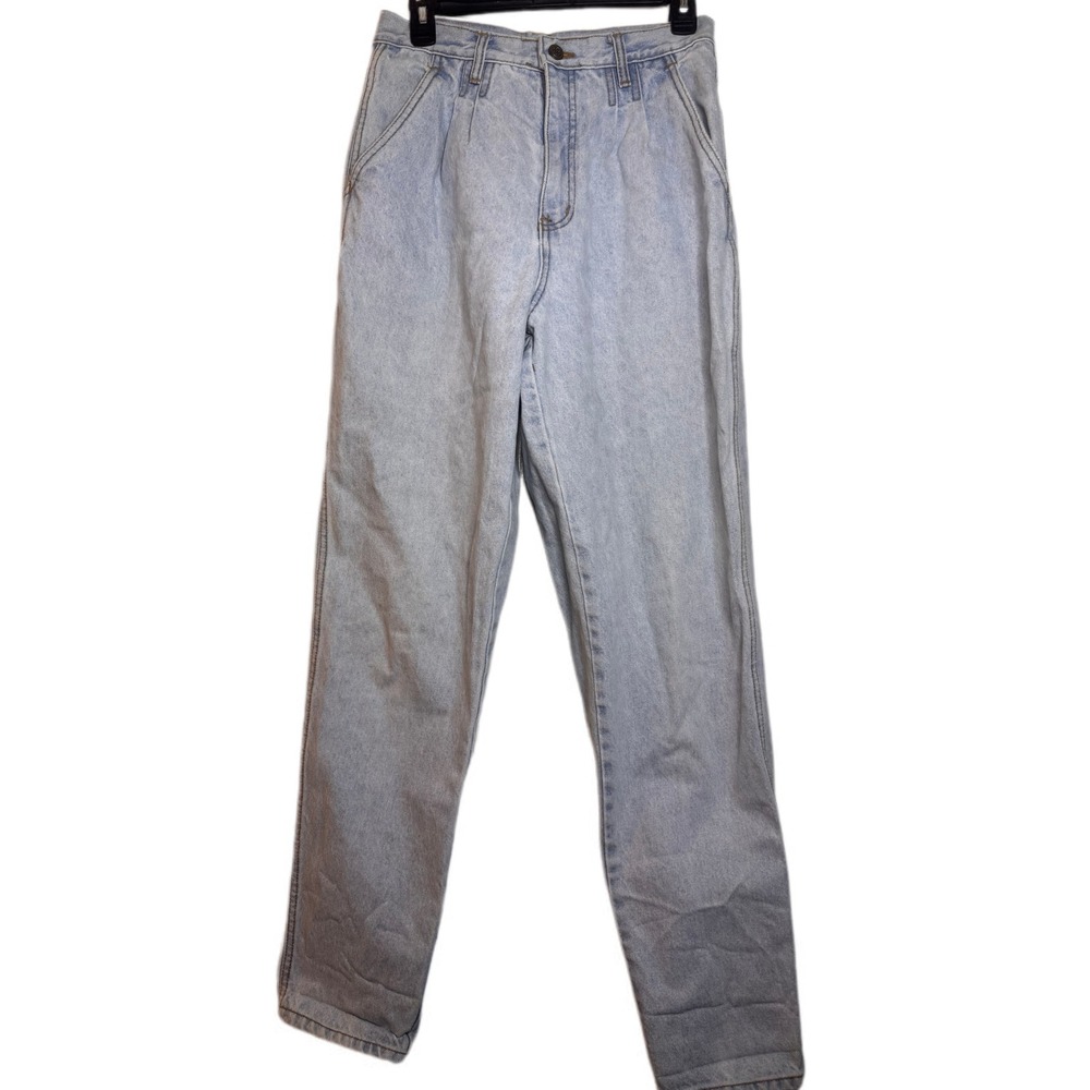 Bill Blass‎ Vintage High Rise Mom Jeans Size 10 Easy Fit Straight Leg Light Wash